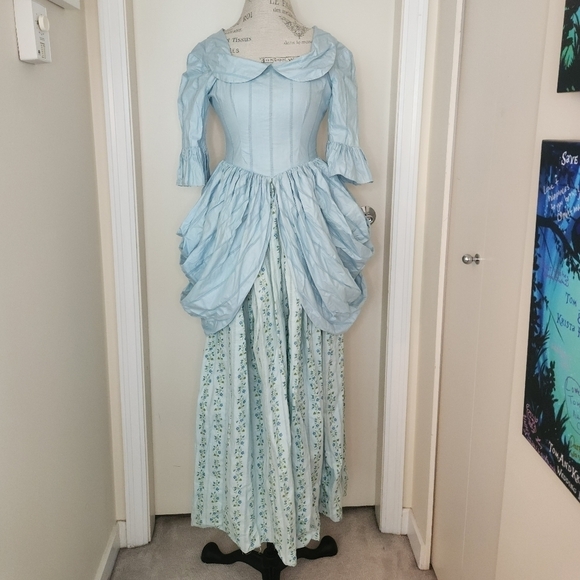 Antique Colonial Fronteer Floral Dress - Picture 2 of 15